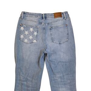 Star Pocket Judy Blue Jeans Size 13 31 Light Wash Stretch Denim Boyfriend